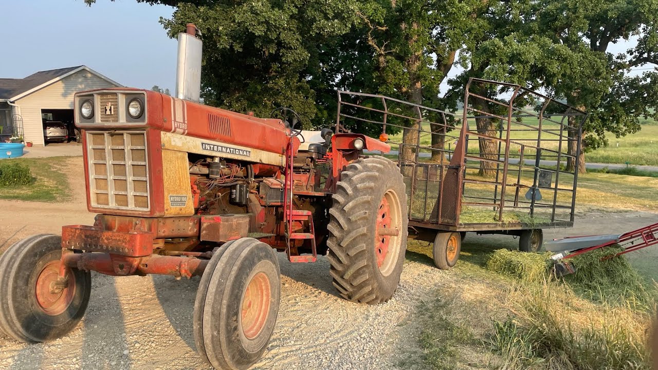 Unloading Hay At The Dairy!