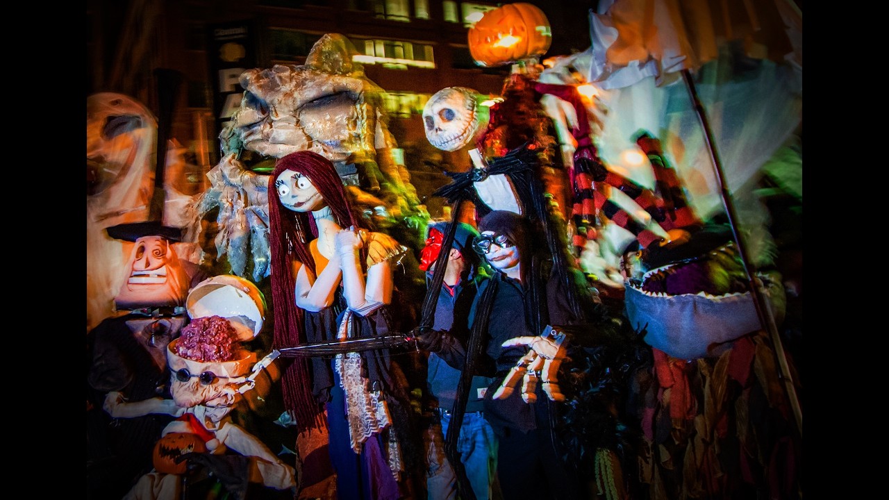 The Nightmare Before Christmas Puppets in The Village Halloween Parade - This Is Halloween