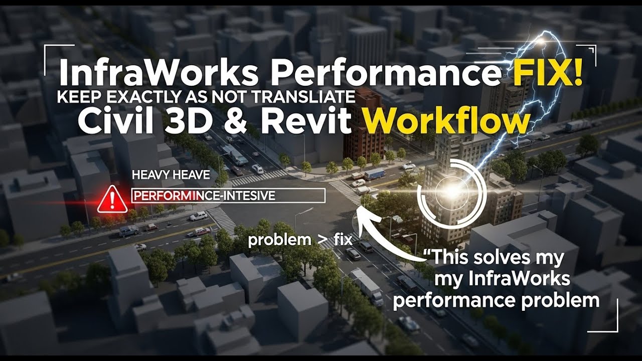 Maximize InfraWorks Performance: Practical Tips and Integration with Civil 3D and Revit