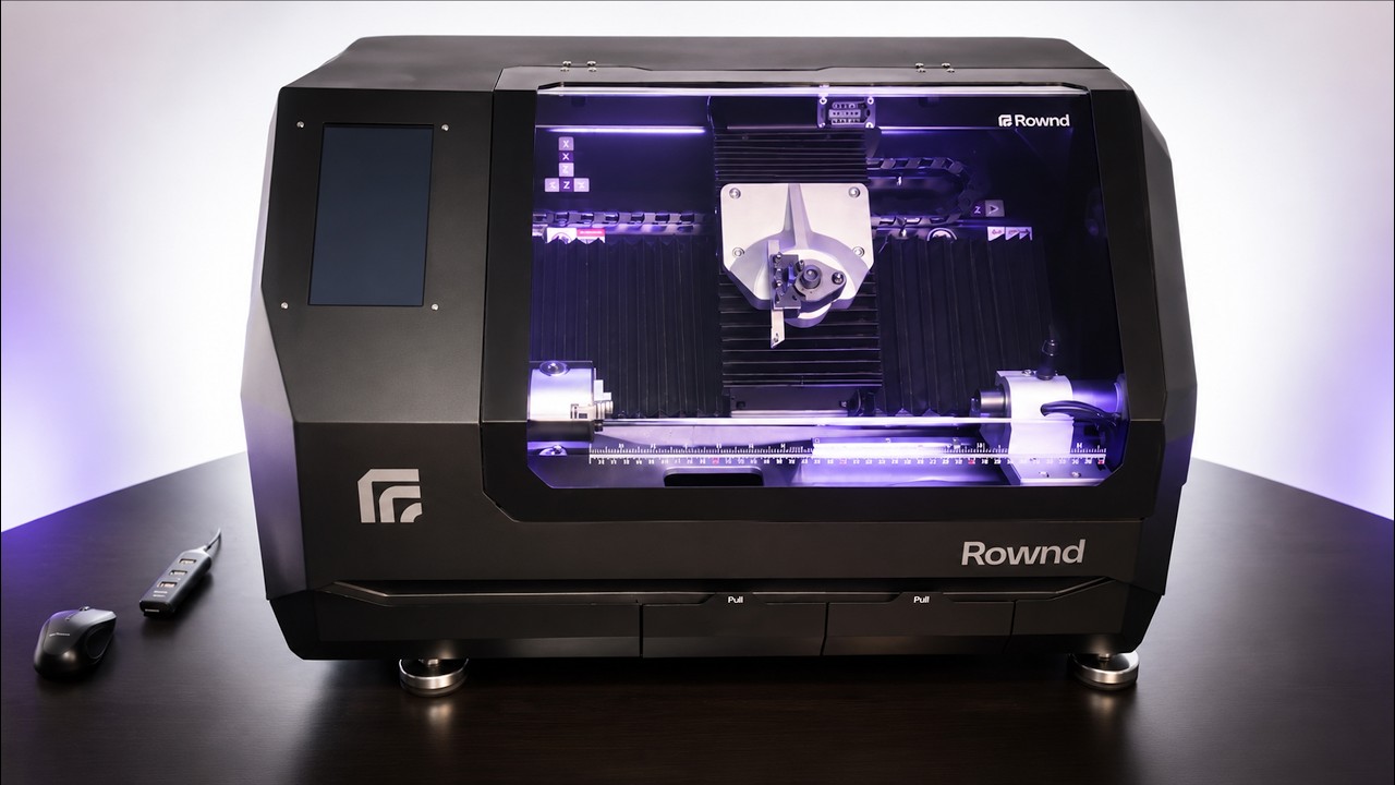 Rownd -Desktop CNC Lathe- First Setup and Part Machining