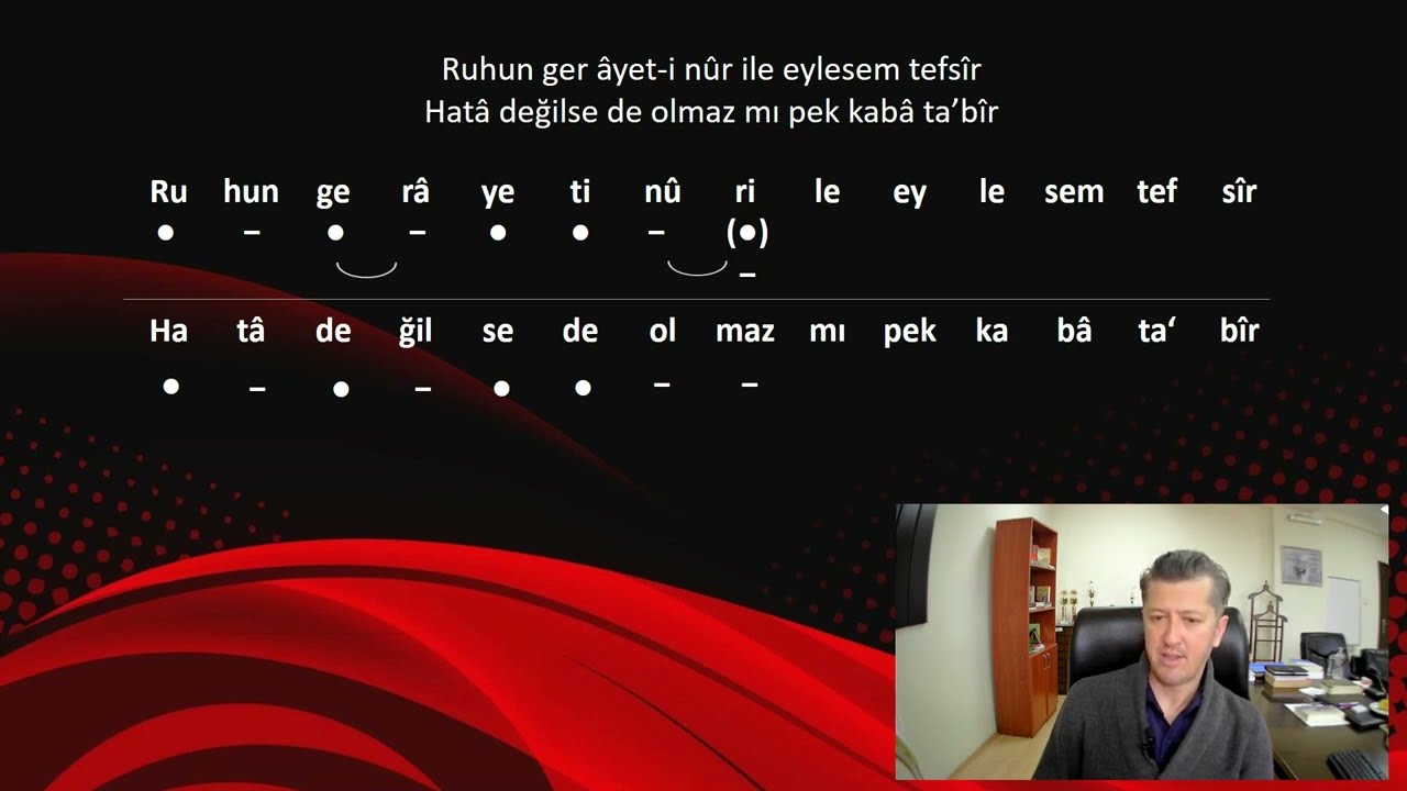 ARUZ ALIŞTIRMASI (mefâilün feilâtün mefâilün feilün) Prof. Dr. Özer ŞENÖDEYİCİ