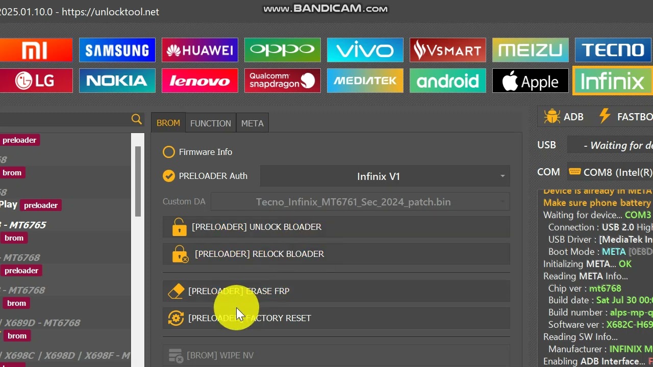 Infinix Hote 10 Play Frp Bypass #UnlockTool