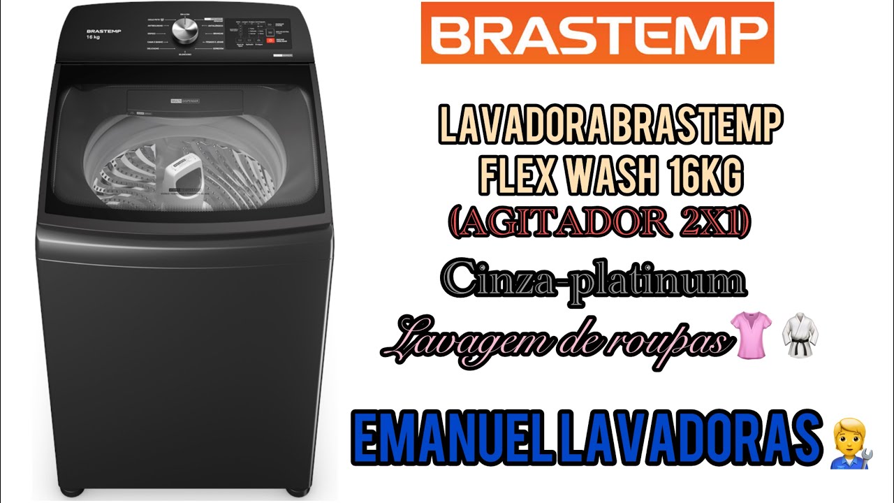 Lavadora Brastemp Flex Wash 16kg (BWY16A9) dia a dia  ￼