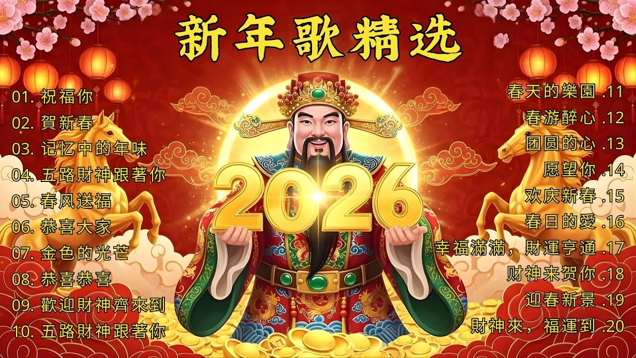 賀歲金曲🍊賀新年迎財神🏆No 1《傳統》🏮【CNY】新年群星传统贺岁专辑🏮