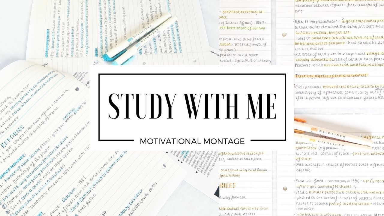 STUDY WITH ME | A Motivational Montage