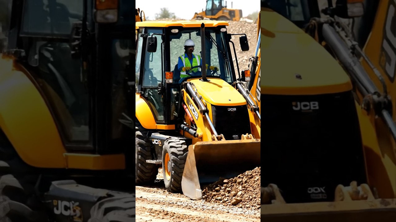 jcb 3dx backhoe loader driving || 