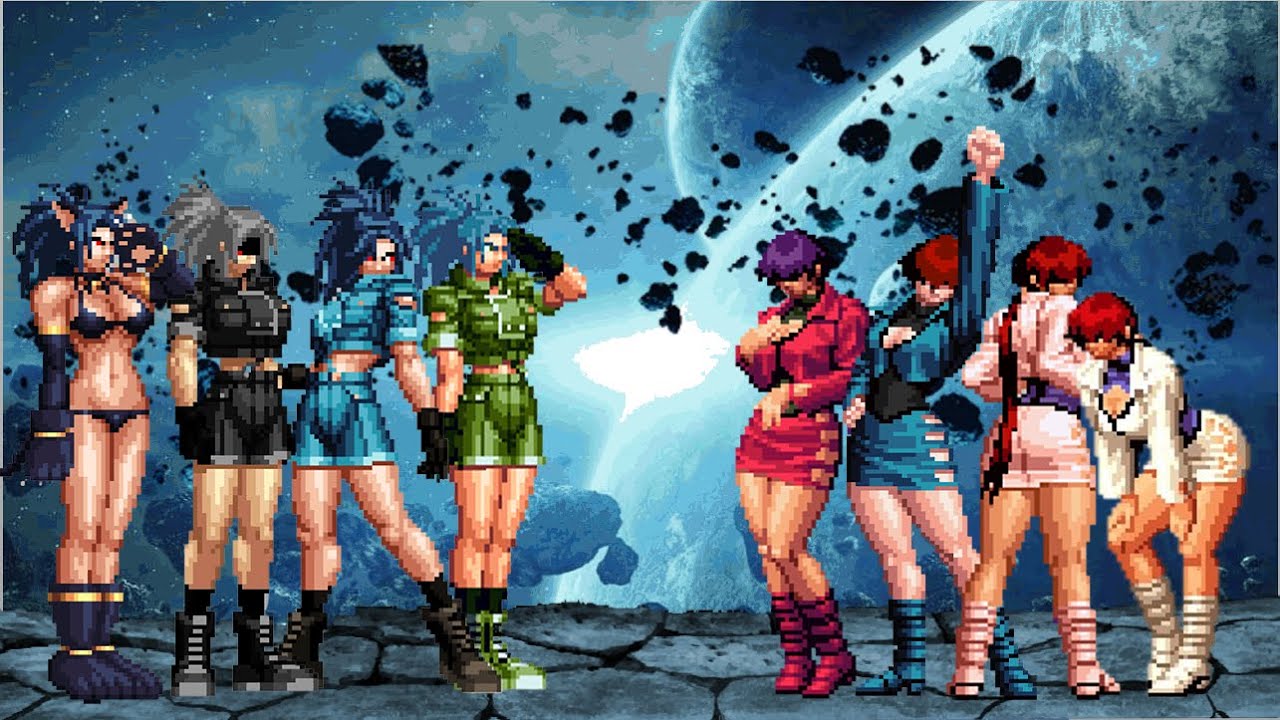 [KOF Mugen] Leona Heidern Team vs Shermie Team