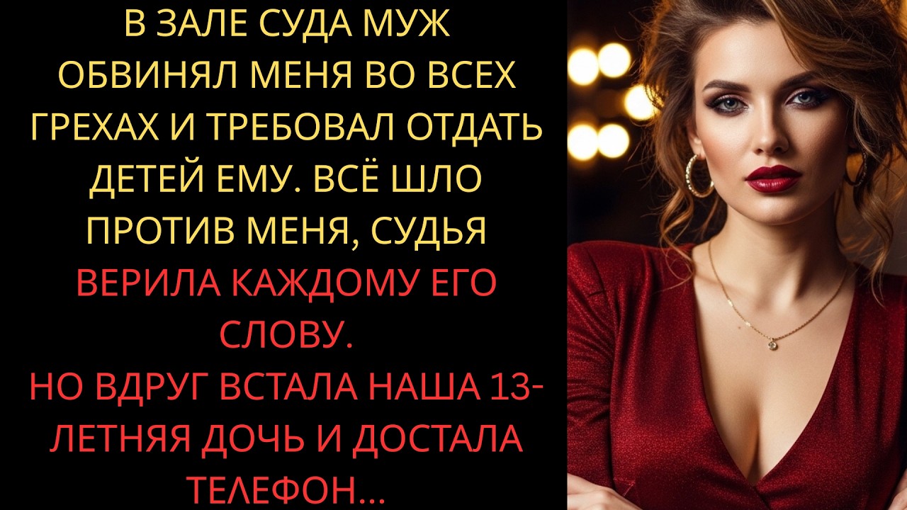 В зале суда муж оскорблял меня и требовал отдать детей ему, но когда встала наша дочь он оторопел..