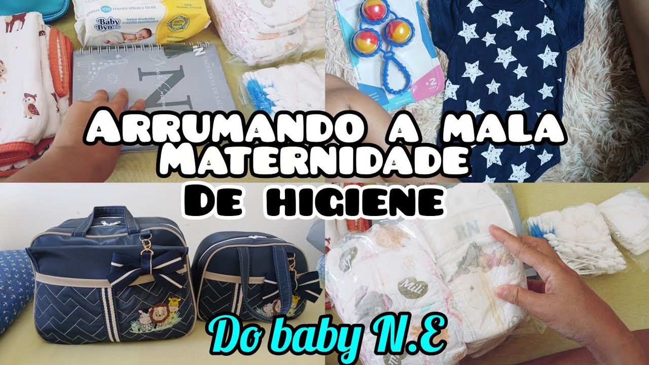 Mala Maternidade de higiene do baby. #enxoval #maedemenino #maternidade #maternidadereal #gravidez 