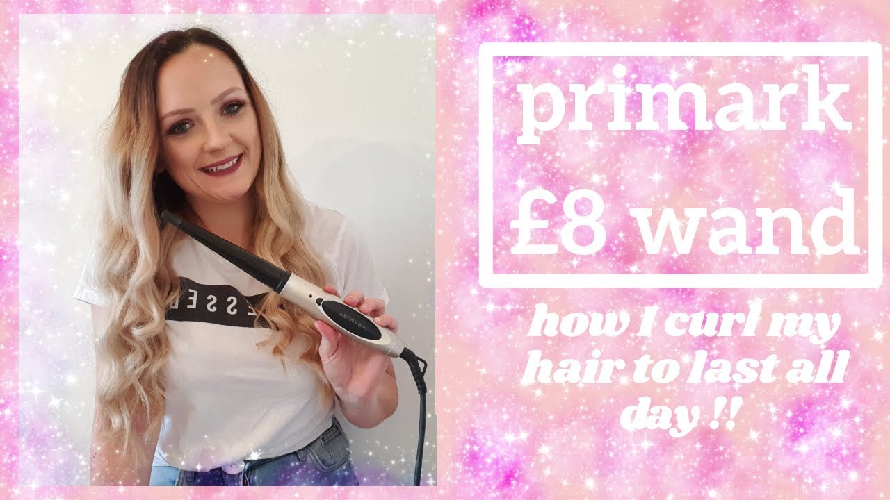 How I curl my hair || using the primark £8 curling wand || review