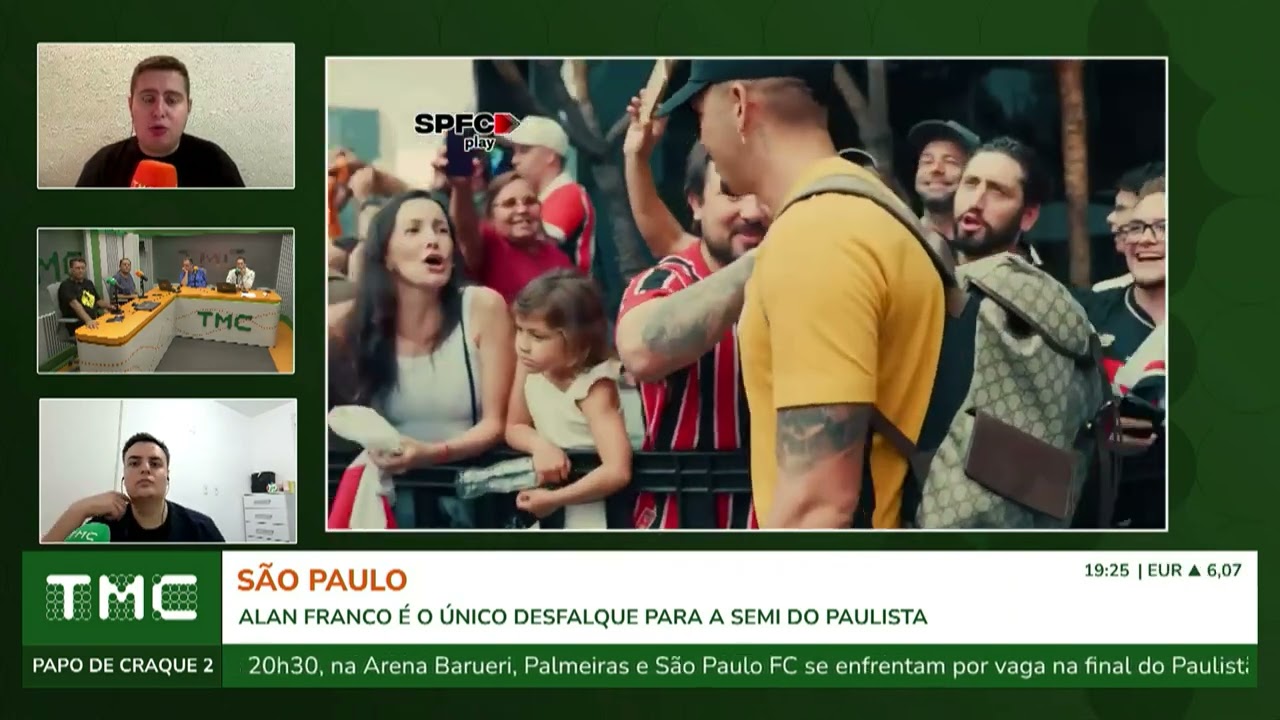 SÃO PAULO DEVE TER FORÇA MÁXIMA PARA CHOQUE-REI DA SEMIFINAL DO PAULISTA