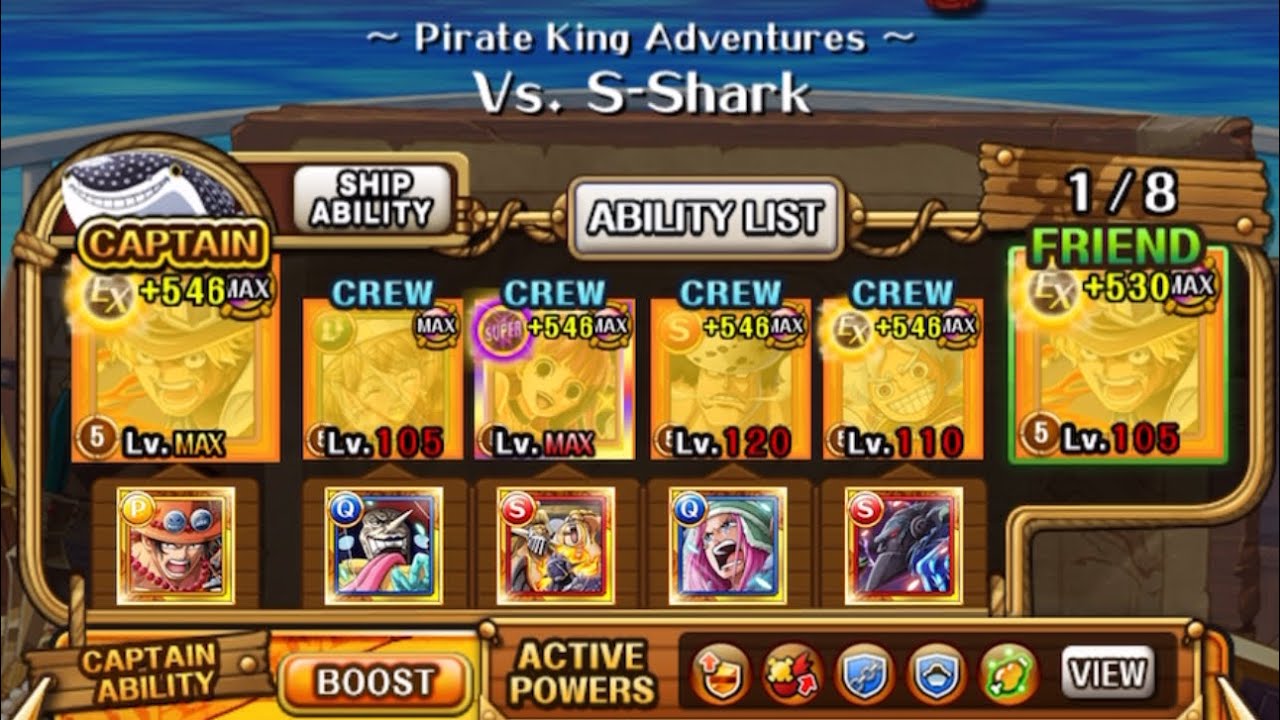 [OPTC] PKA Vs S-Shark lvl 150 Easy