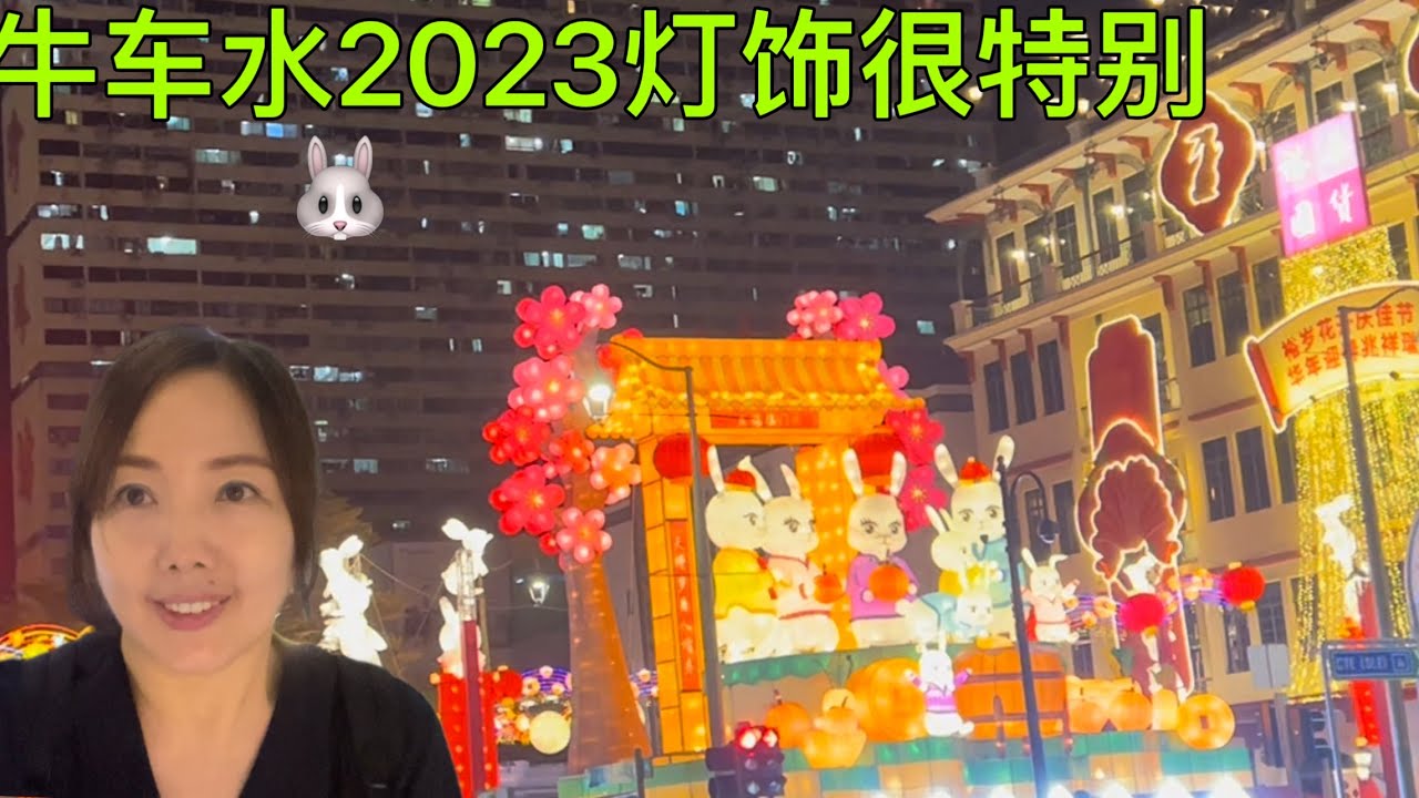 🇸🇬牛车水兔年灯饰很特别。Singapore  Chinatown of the 2023.