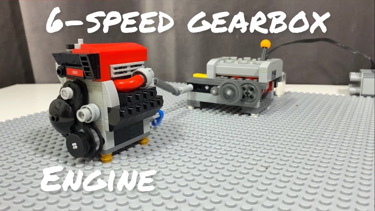 6 Speed gearbox & realistic LEGO engine