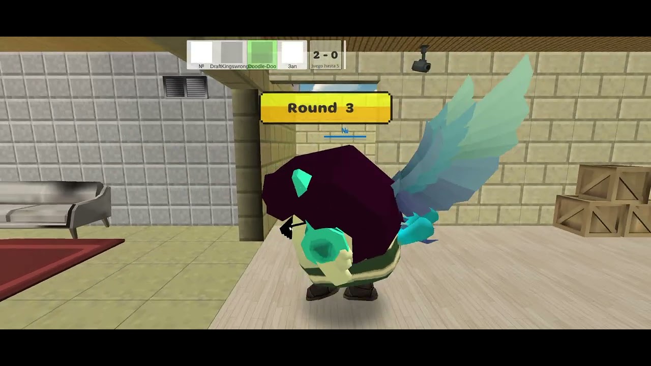 Jugando chiken gun 