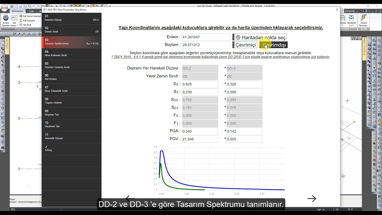 ideCAD Statik | Analiz Ayarları Sihirbazını Kullanın - ideCAD Yapı Bilgi Modellemesi