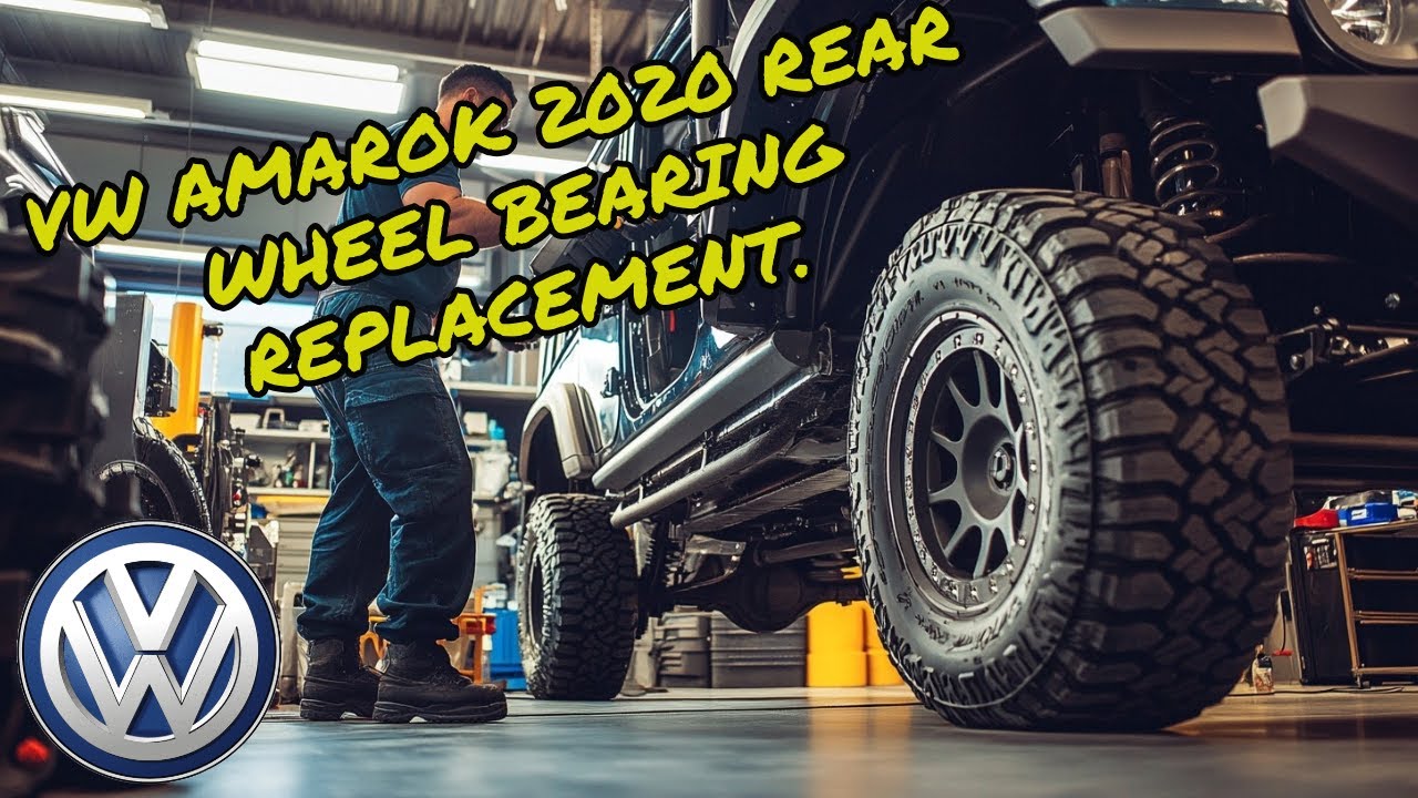 Volkswagen Amarok 2020 rear wheel bearing replacement. Uncut version with real struggle!
