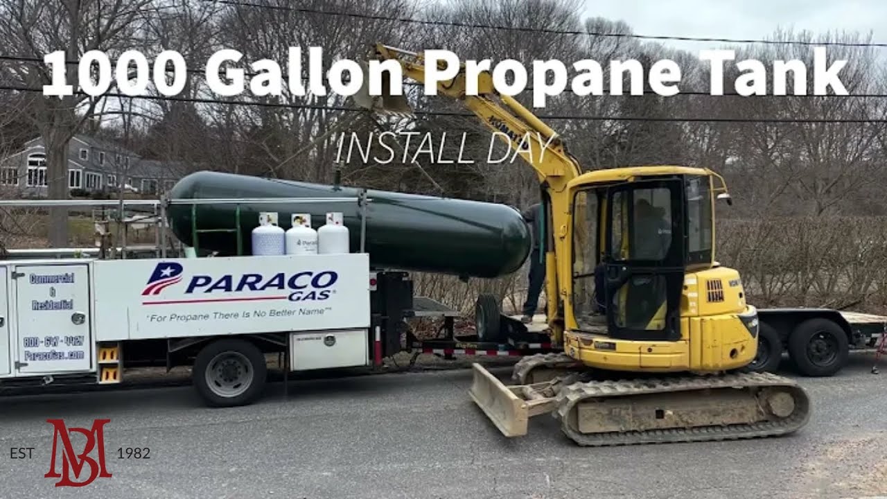 1000 Gallon Underground Propane Tank Installation W/ Trenching (Under 3 Minutes)