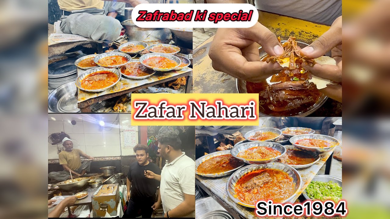 Zafar Nahari | Best Nahari in jafrabad | Zafar nahari wala | Delhi foods | 40 years old Nahari