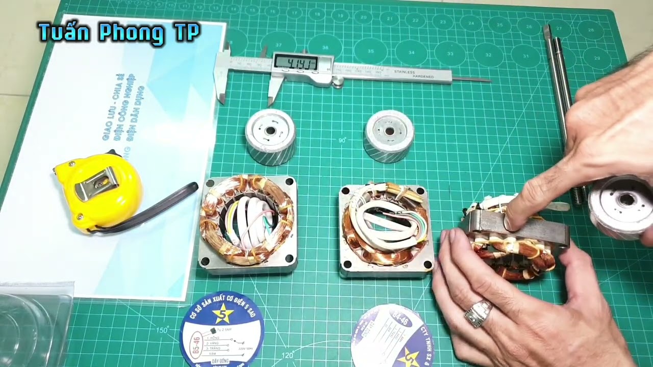 Phân Biệt Cánh Quạt B3, B4, B5, Cuộn Điện Và Roto B3, B4, B5, Cốt Quạt, Không Cần Đem Ra Thợ Thay
