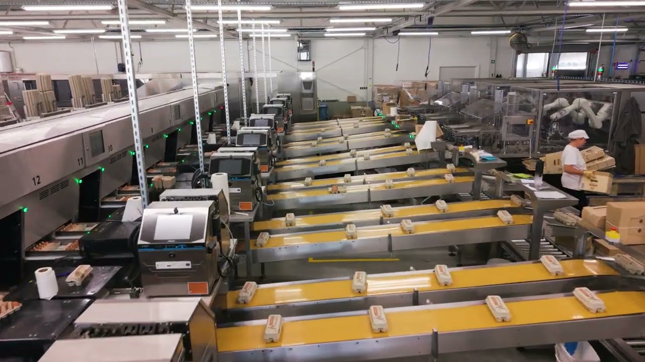 Znakowanie jaj drukarkami Hitachi Ink Jet  wraz z oprogramowaniem HTPC do wysyłania nadruków