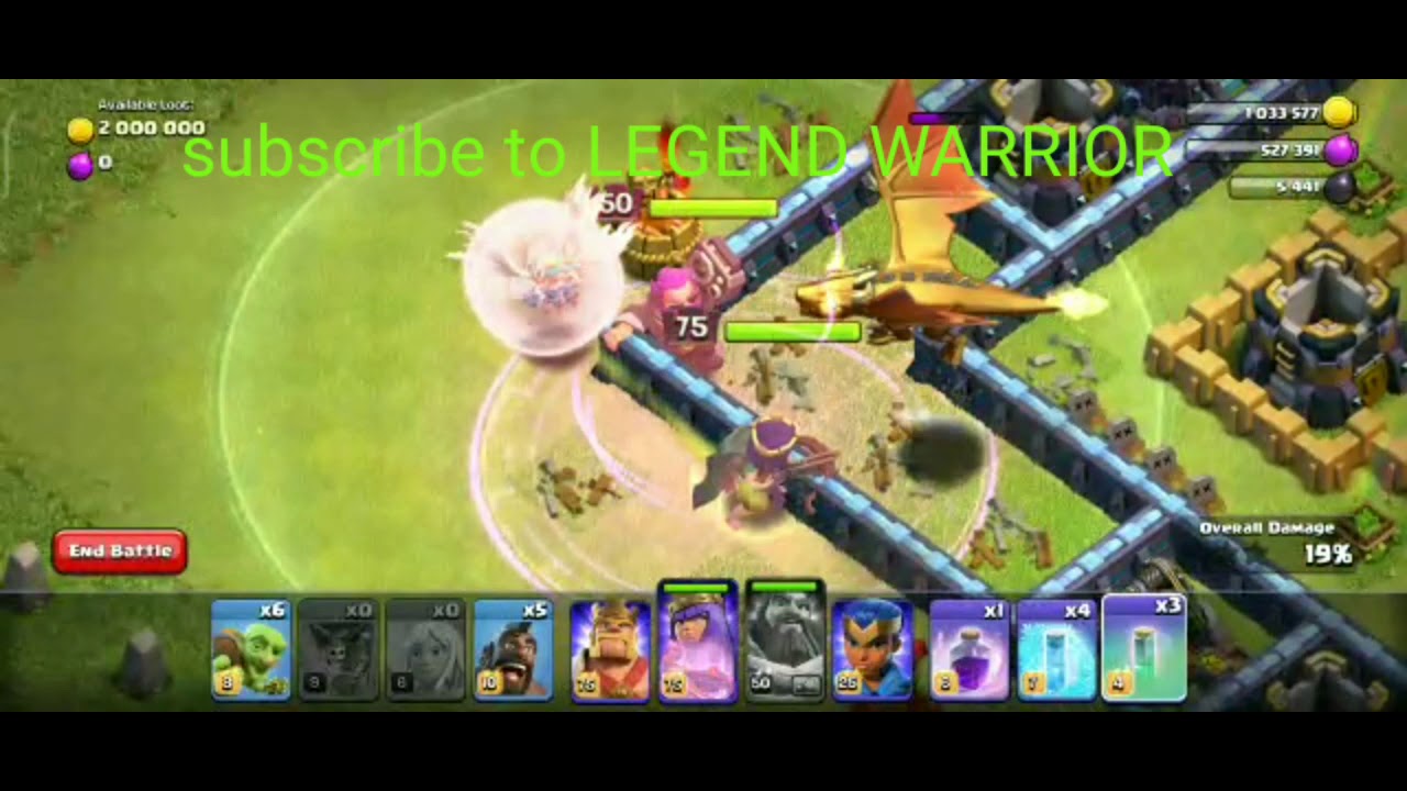 Clash of clans hog mountain challenge | swag spell attack