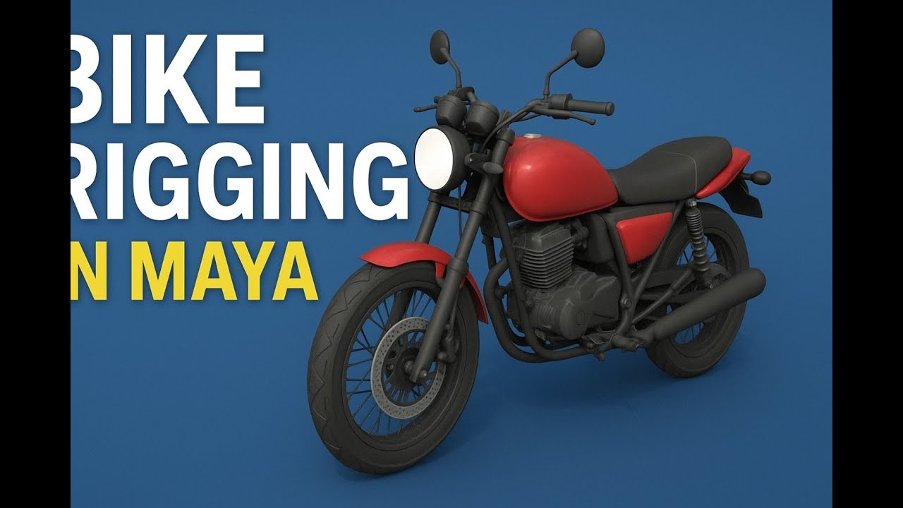 🚴&zwj;♂️ Motorcycle Rigging in Maya | Dynamic + Collision Rig | Rigging Showreel #maya #rigging #3dmaya
