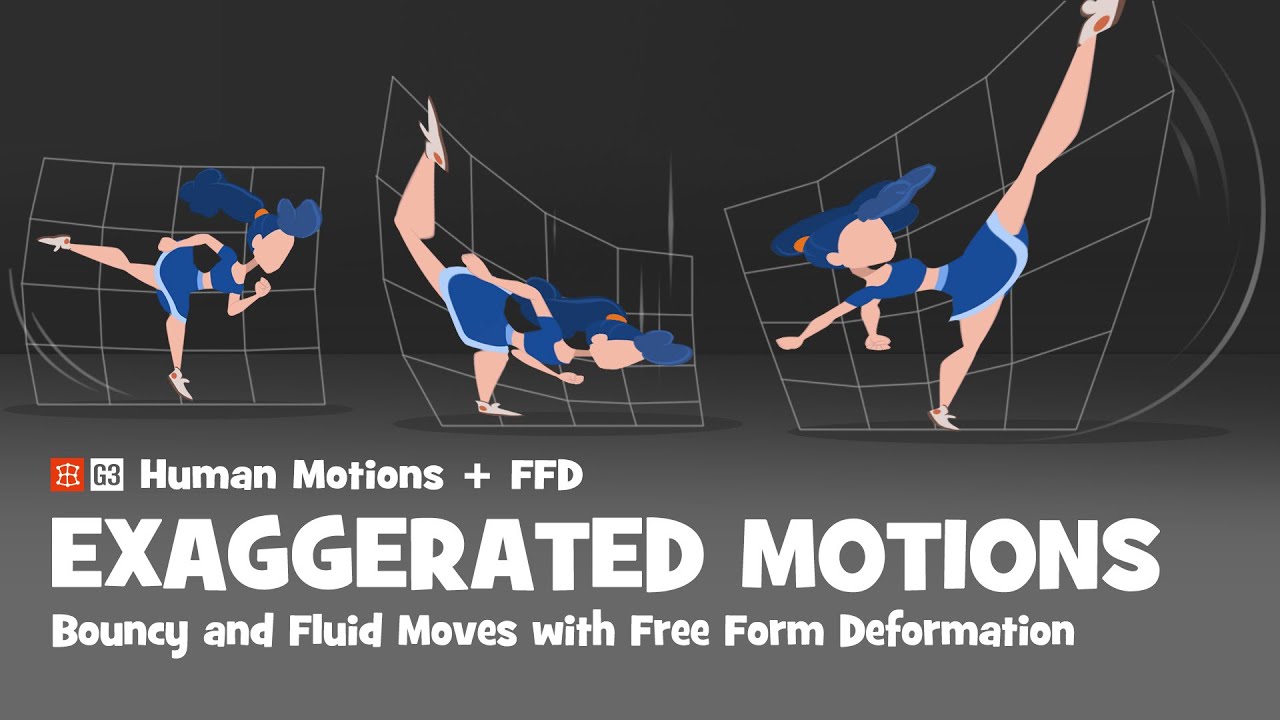 Exaggerated Motions - 2D Motion Design for 2D Character Animation | Cartoon Animator