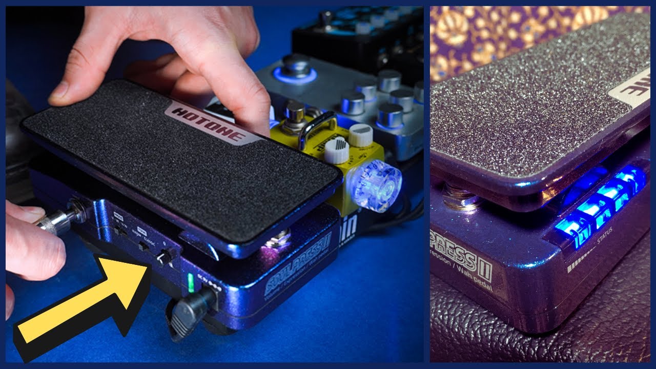 HOTONE Soul Press II (4 in 1 switchable Wah Active Volume Expression Pedal) Unboxing/Demo/Test 🎸