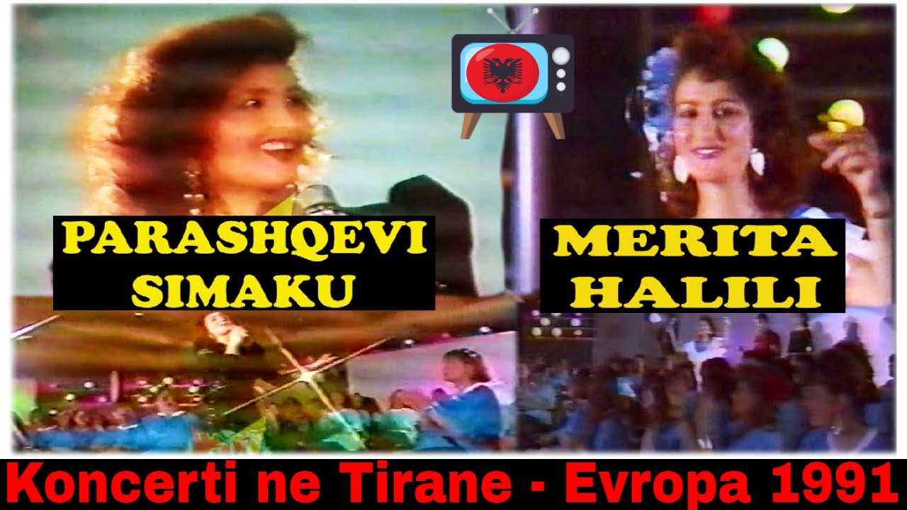 Parashqevi Simaku e Merita Halili  ne vitin 1991 (Koncerti 