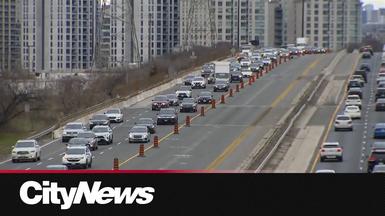 Additional lane closures now in place on the Gardiner Expressway