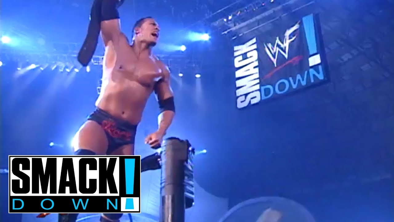The Rock Vs. Kurt Angle Part 1 - SMACKDOWN!