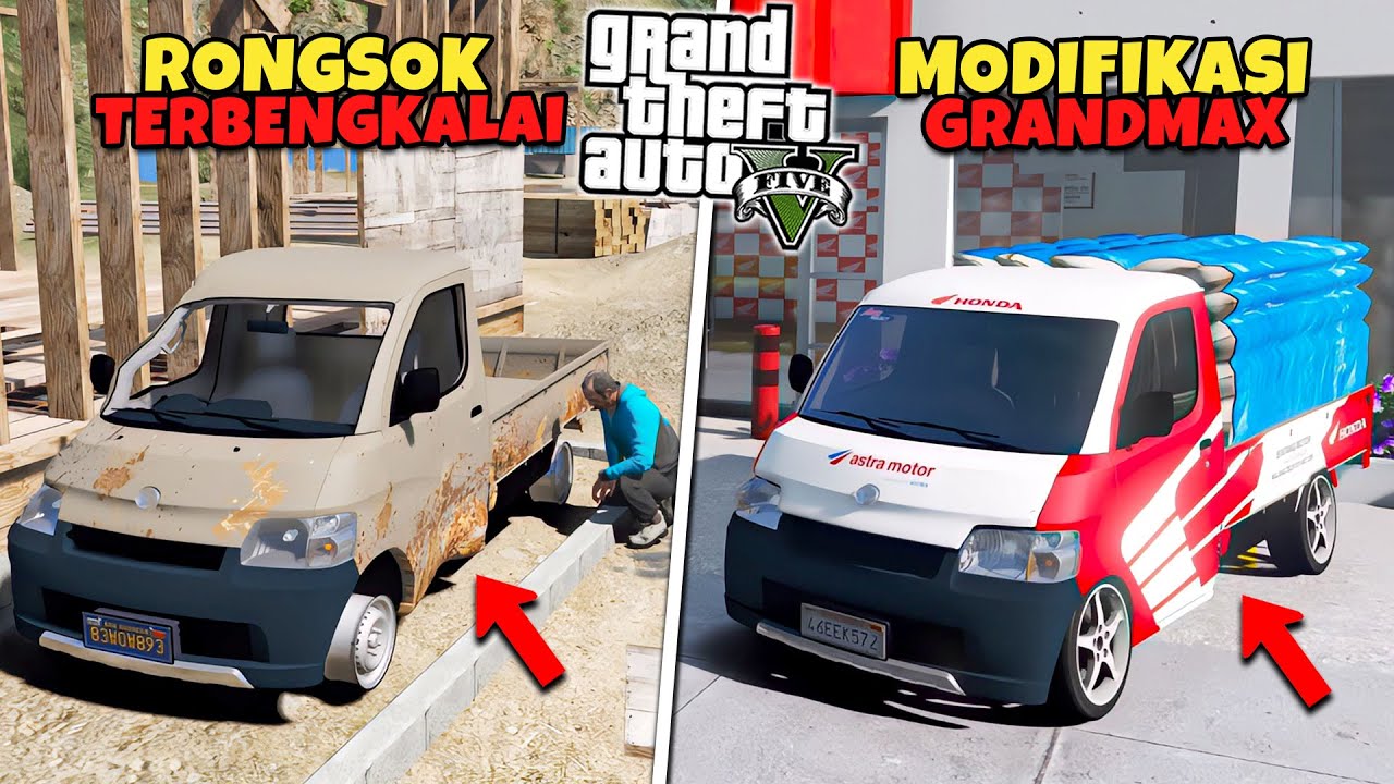 Aku Menemukan Mobil Grandmax Langka Rongsok Terbengkalai di Proyek Perumahan Kota - GTA 5 MOD