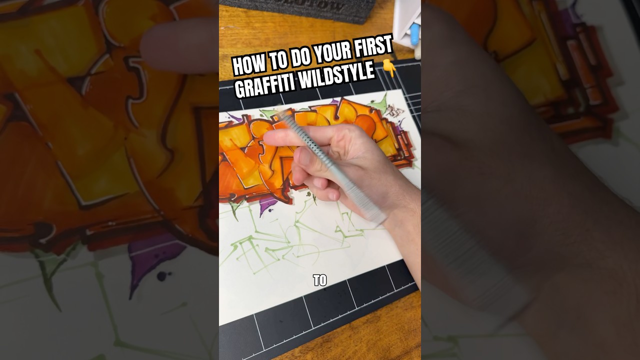 How To Do Your First Graffiti Wildstyle | For Beginners (watch until the end) ✍️🔥