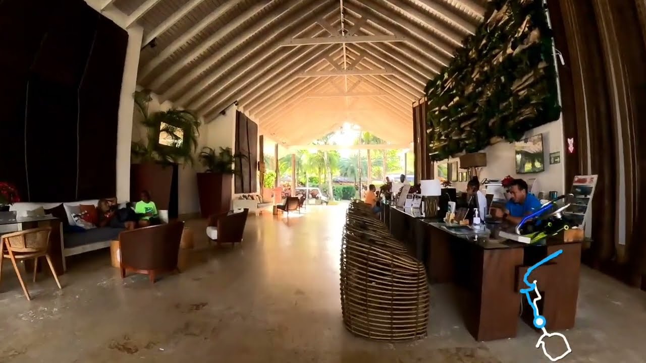 @Running-Virtuel 1.24km - Visite de Viva Wyndham V - Samaná - République Dominicaine
