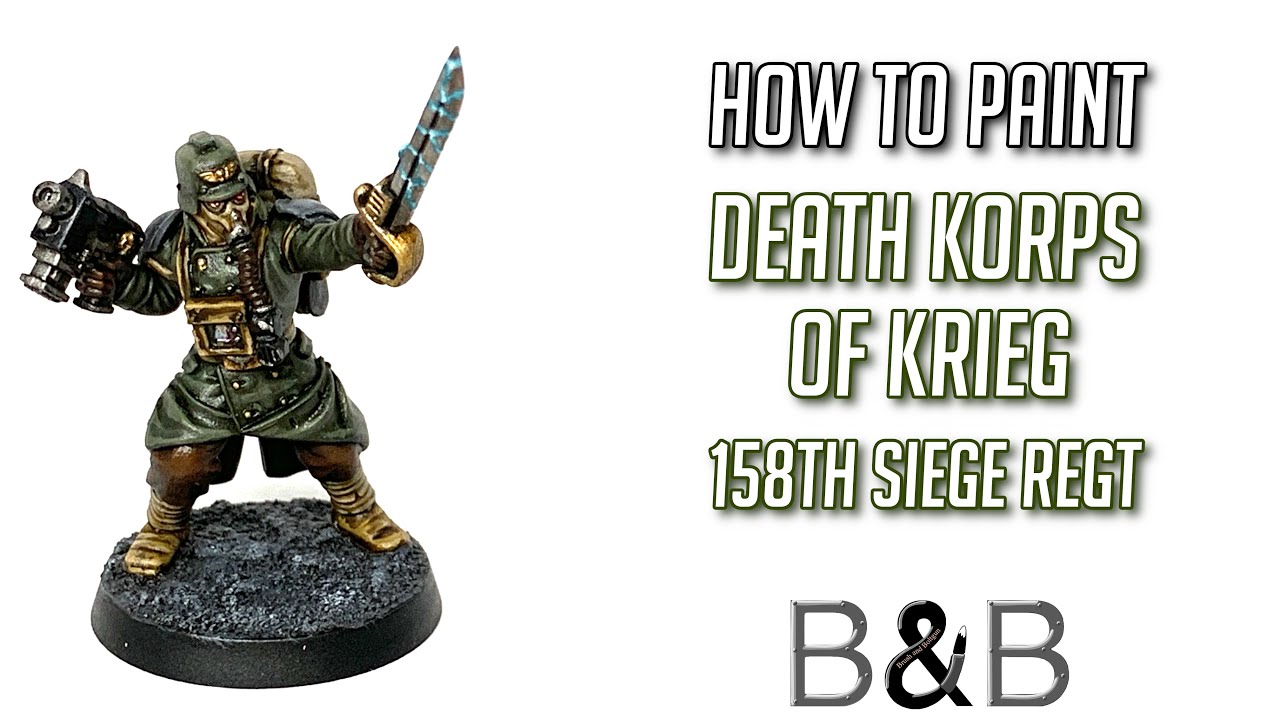 How to paint Death Korps of Krieg 158th Siege Regiment, Veteran Sergeant