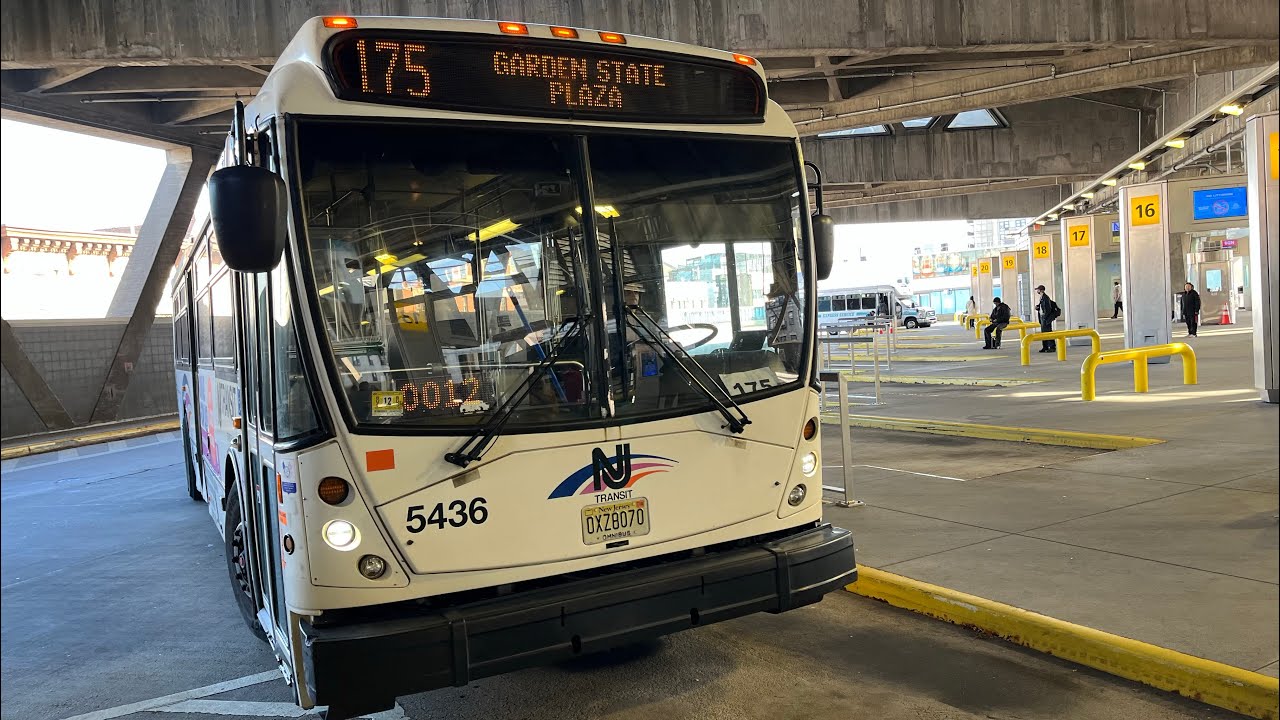 NJ Transit: On Board NABI 40-SFW 416.15 #5436 On Bus 175 To Hackensack-Anderson Street: (11/24/2023)
