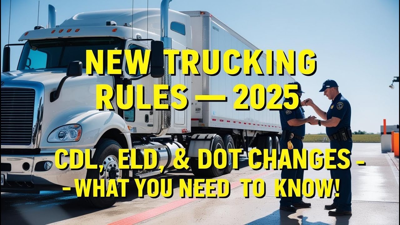 New Trucking Regulations 2025 &ndash; CDL, ELD & DOT Changes! 🚛