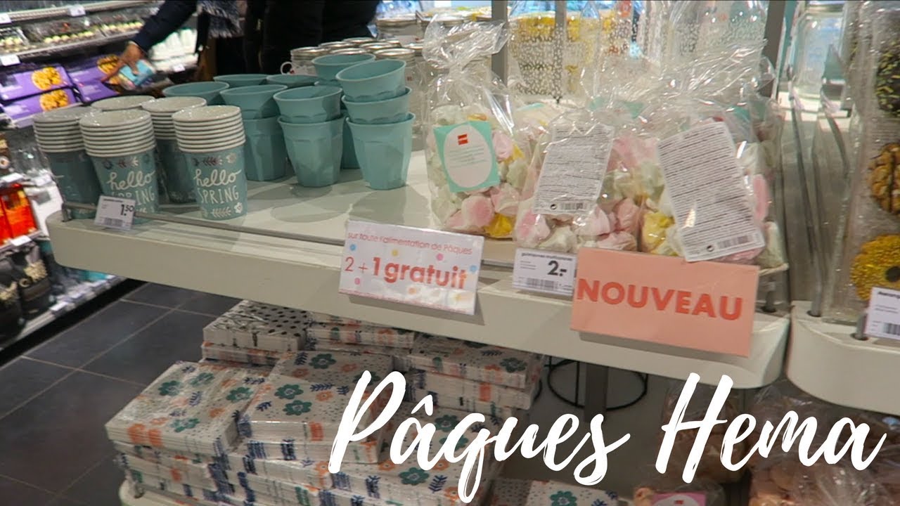 SHOPPING HEMA PAQUES TOUR DECO DIY CADEAU 24 MARS 2018