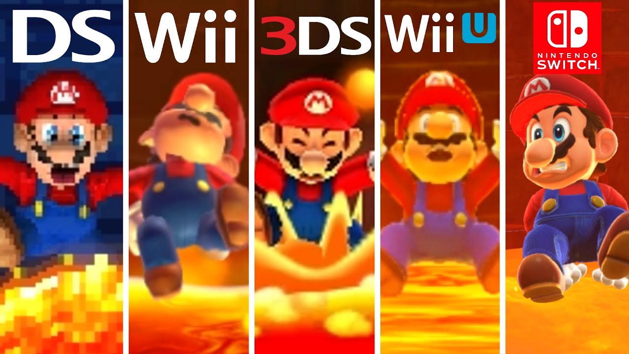 Evolution of Mario Falling in Lava (1981-2020)