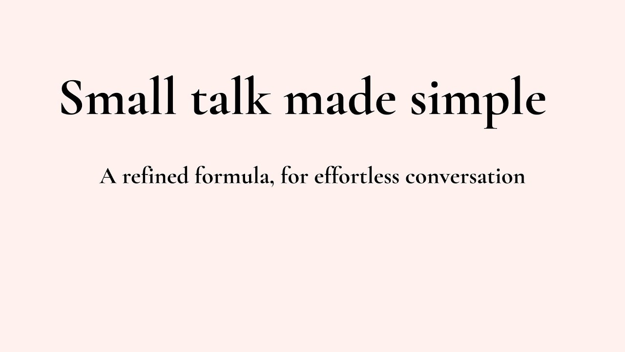 Small Talk in English Made Easy | The S.T.A.R.T Method for Conversations