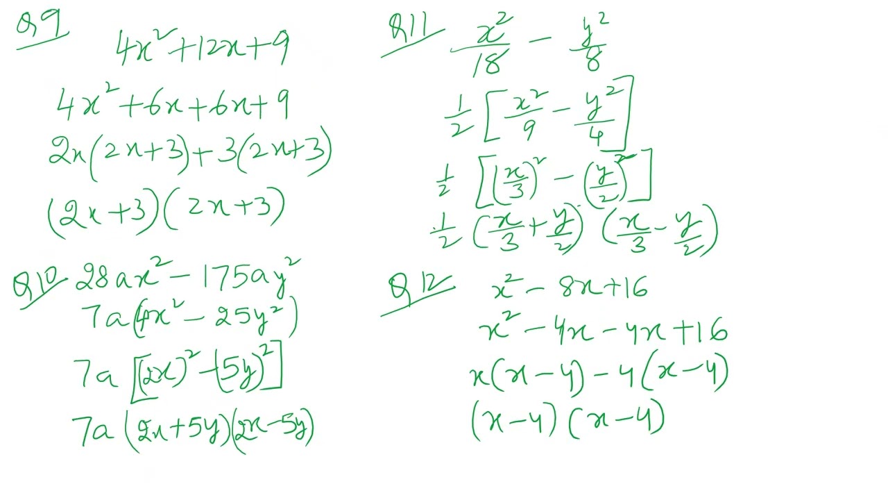 FACTORISATION