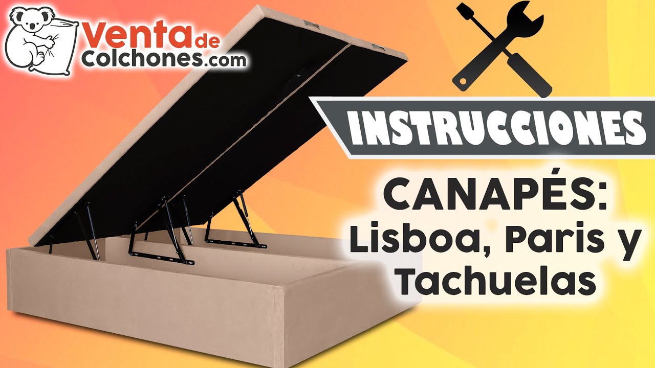 🔧​ MONTAJE de CANAPÉS modelos PARIS, LISBOA y TACHUELAS | VentadeColchones