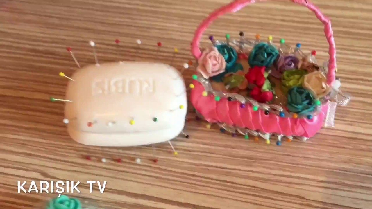 SABUNDAN ÇİÇEK SEPETİ NASIL YAPILIR. WE MADE A SOAP BASKET
