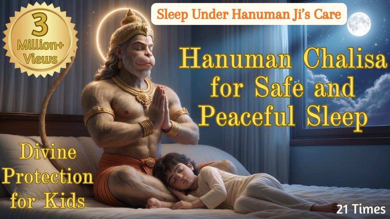Hanuman Chalisa 21 Times for Deep Sleep & Protection | Divine Peace All Night