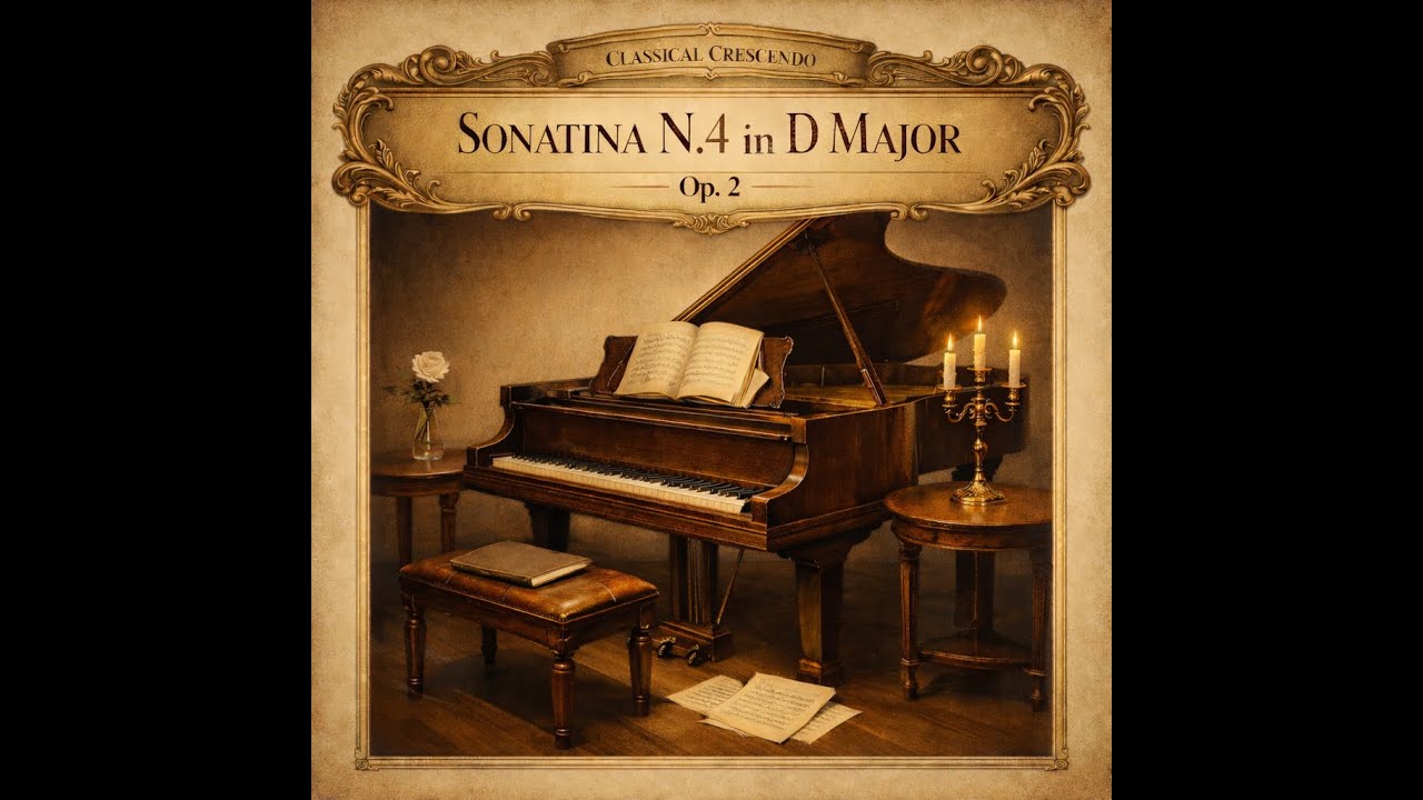 Сонатина N.4 Op.2 ре мажор, Классическое крещендо, Фортепиано