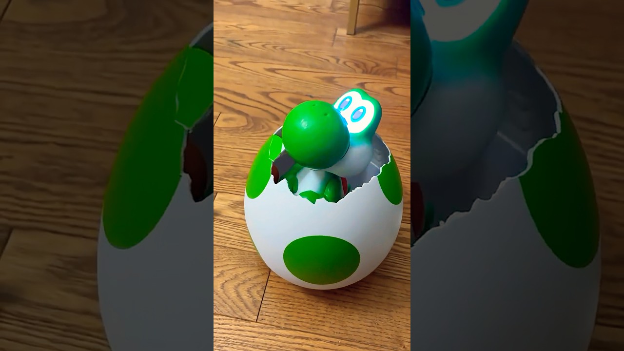 Unboxing Super Mario Galaxy Movie Hatchin' Yoshi #shorts #supermariogalaxymovie #yoshi