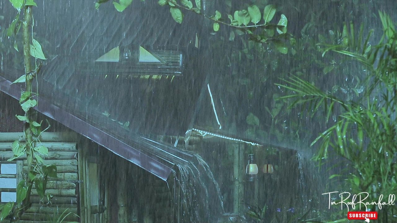 Sleep Instantly | Violent Rain and Thunder at Night 🌩️ Soothing Storm Sounds for Insomnia Relief