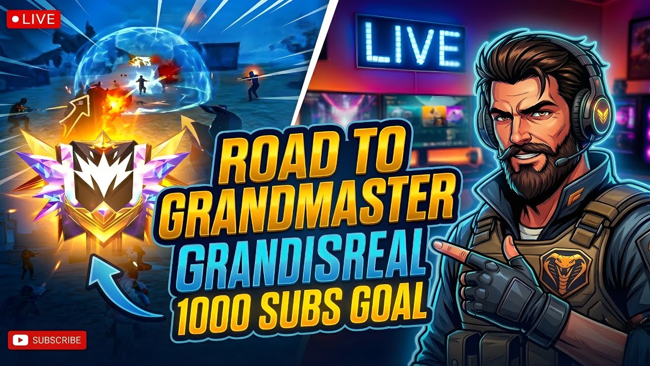 👑 ROAD TO GRANDMASTER LIVE!
Help me reach 1K Subs today! 🎯 #shortsfeed #roadto1k #shortslive