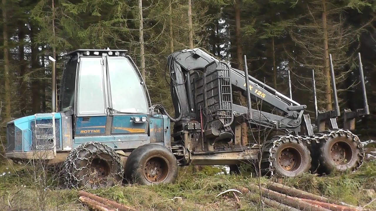 Rottne f13s Lastar av timmer